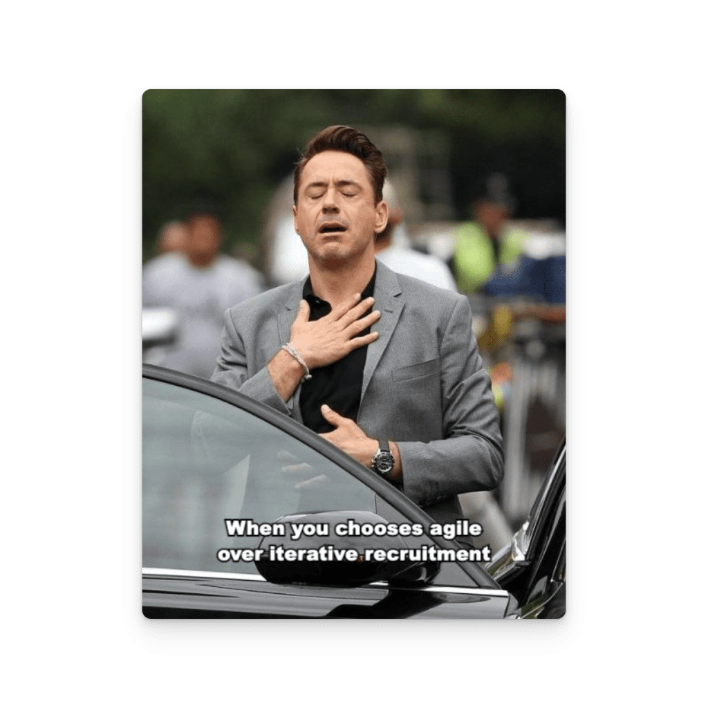 Robert Downey Jr. relieved he chose agile recruitment