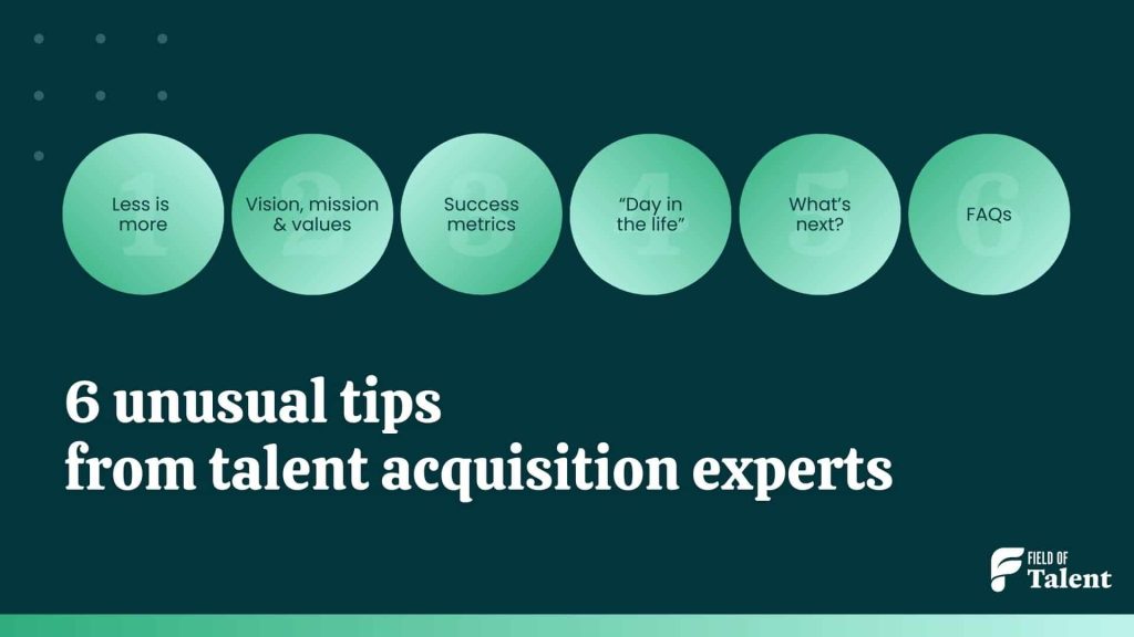 6 unusual tips about job descriptions from talent acquisition experts