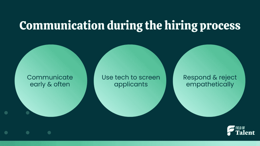 Communication during the hiring process – 3 keys